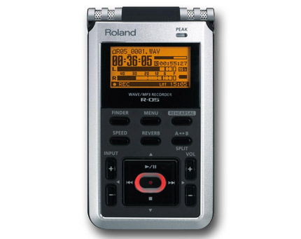 Gravador de audio Digital Roland R05 gravador WAVE/MP3